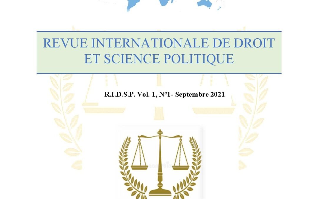 RIDSP, vol. 1, n°1- Septembre 2021