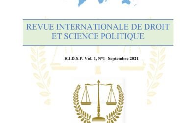 RIDSP, vol. 1, n°1- Septembre 2021