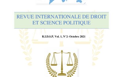 RIDSP, Vol 1, N°2- Octobre 2021