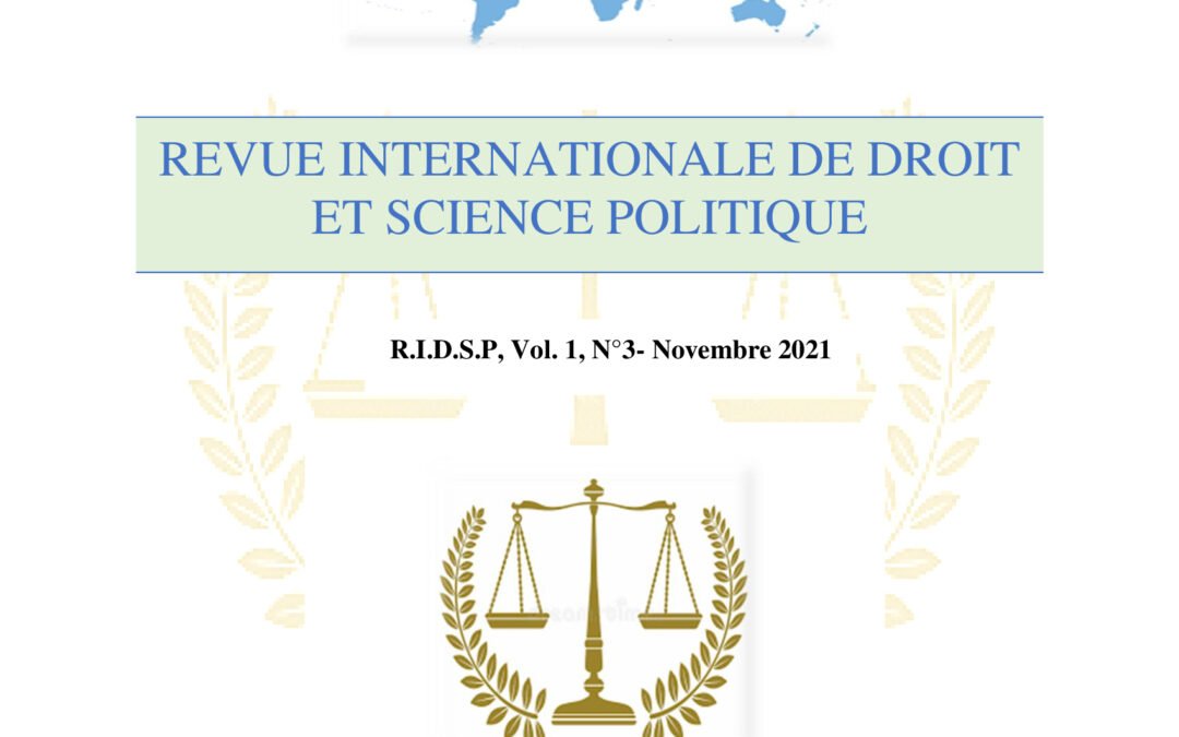 RIDSP, Vol 1, N°3- Novembre 2021