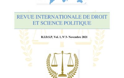 RIDSP, Vol 1, N°3- Novembre 2021