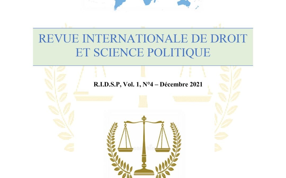 RIDSP, Vol 1, N°4- Décembre 2021