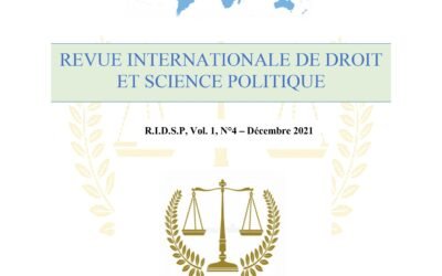 RIDSP, Vol 1, N°4- Décembre 2021