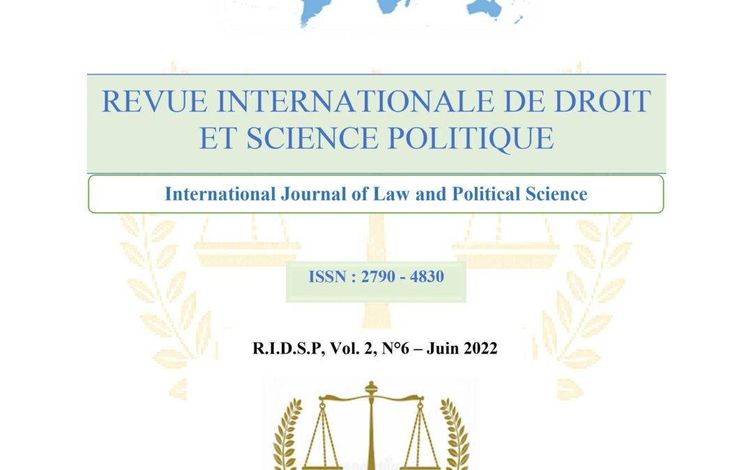 RIDSP, Vol 2, N°6- Juin 2022