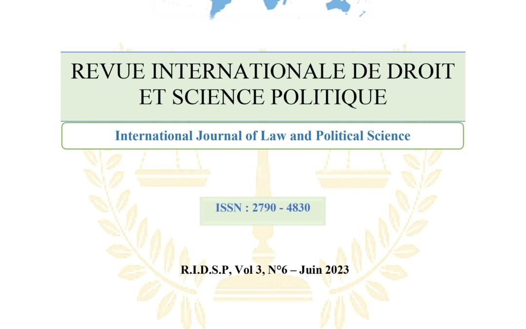 RIDSP, Vol 3, N°6- Juin 2023