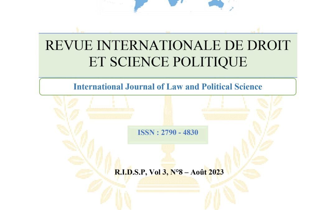 RIDS Vol. 3, N°8 – Août 2023