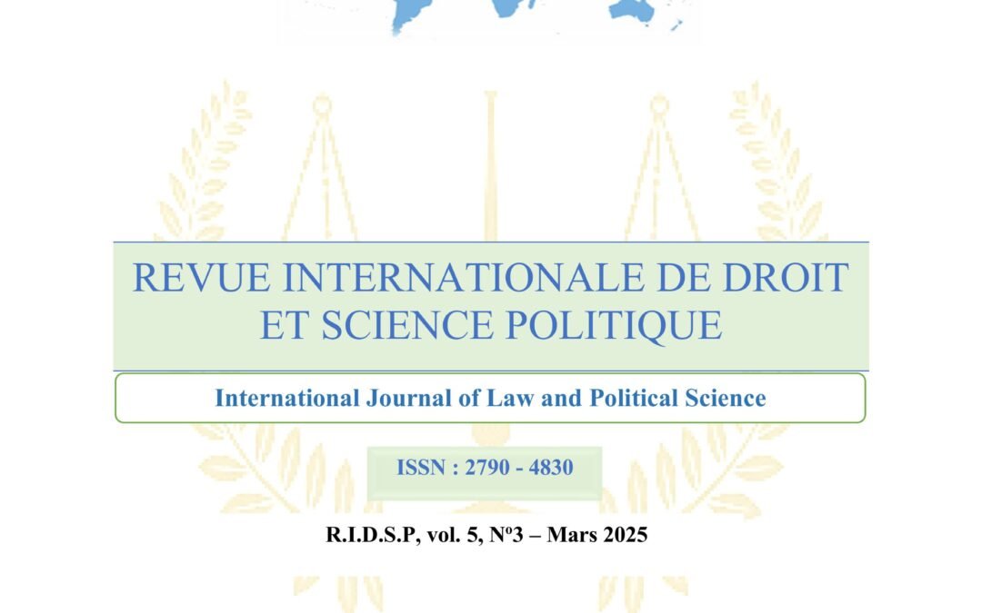 RIDSP, Vol 5, N°3 – Mars 2025