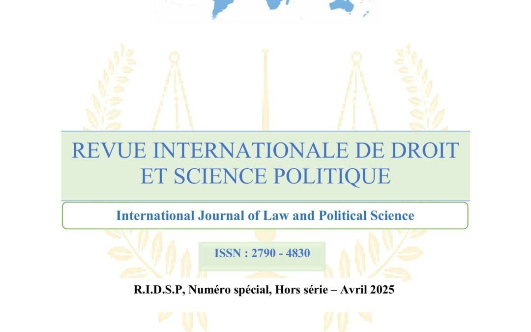 RIDSP, Vol 5, numéro Spécial – Avril 2025