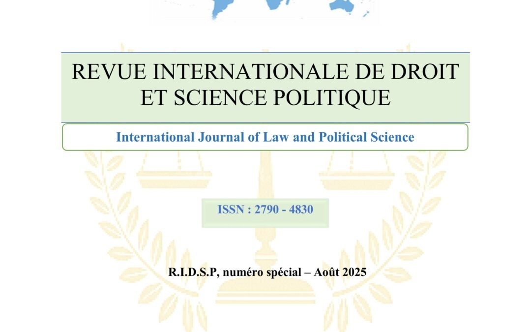 RIDSP, Numéro Spécial – Août 2025