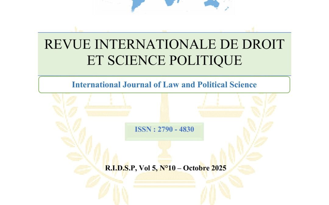 RIDSP, Vol 5, N°10 – Octobre 2025